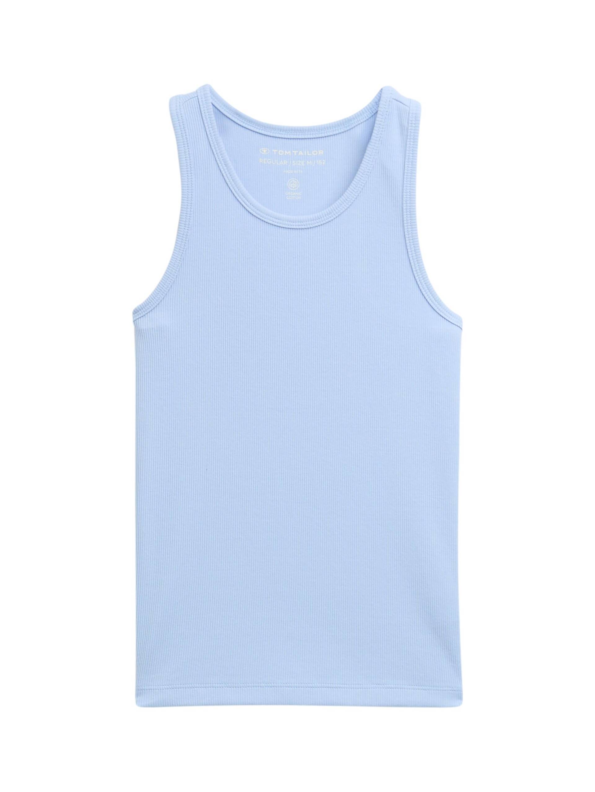 tom tailor kids - Basic Ripp Top soft blue - Gr. - 152 von tom tailor kids