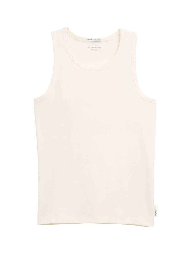 tom tailor kids - Basic Ripp Top wool white - Gr. - 164 von tom tailor kids