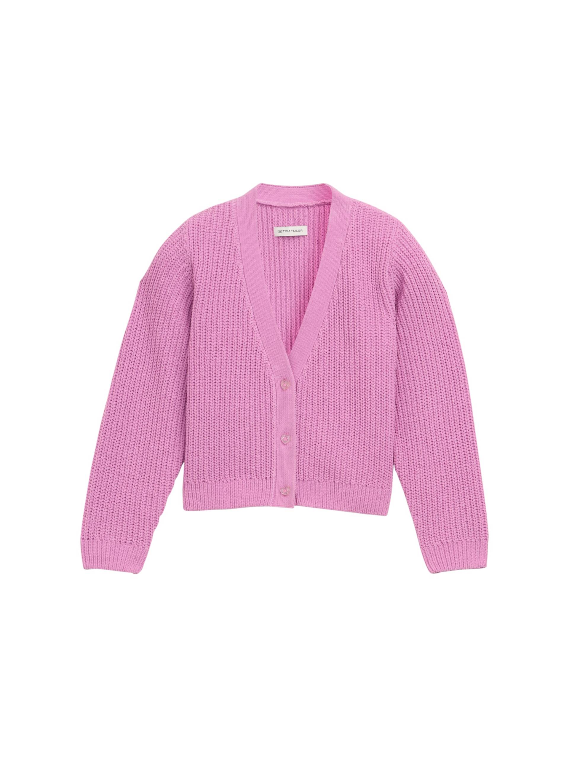tom tailor kids - Cardigan mit V-Ausschnitt flashy mauve von tom tailor kids