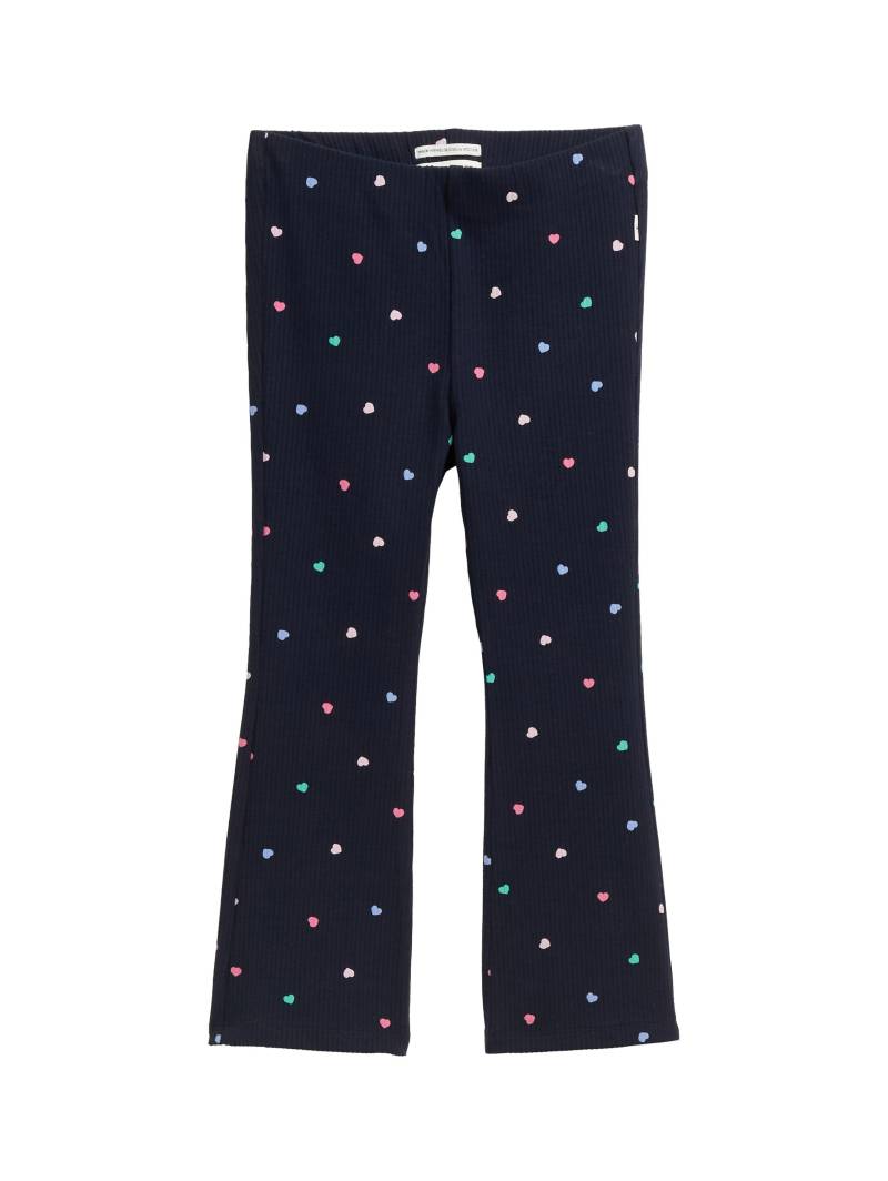 tom tailor kids - Flared Leggings mit Muster navy multicolor heart print von tom tailor kids