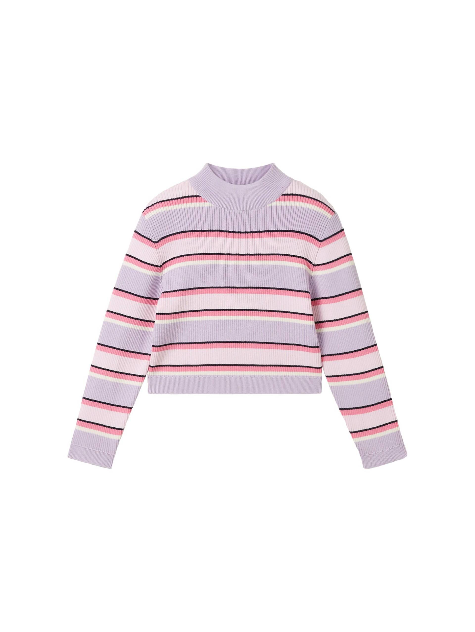 tom tailor kids - Gestreifter Strickpullover aus Bio-Baumwolle irregular multicolor stripe von tom tailor kids