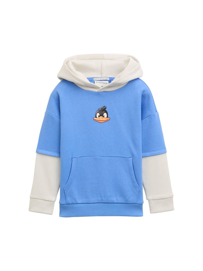 tom tailor kids - Hoodie Sweatshirt im 2-in-1-Look soft mid blue von tom tailor kids