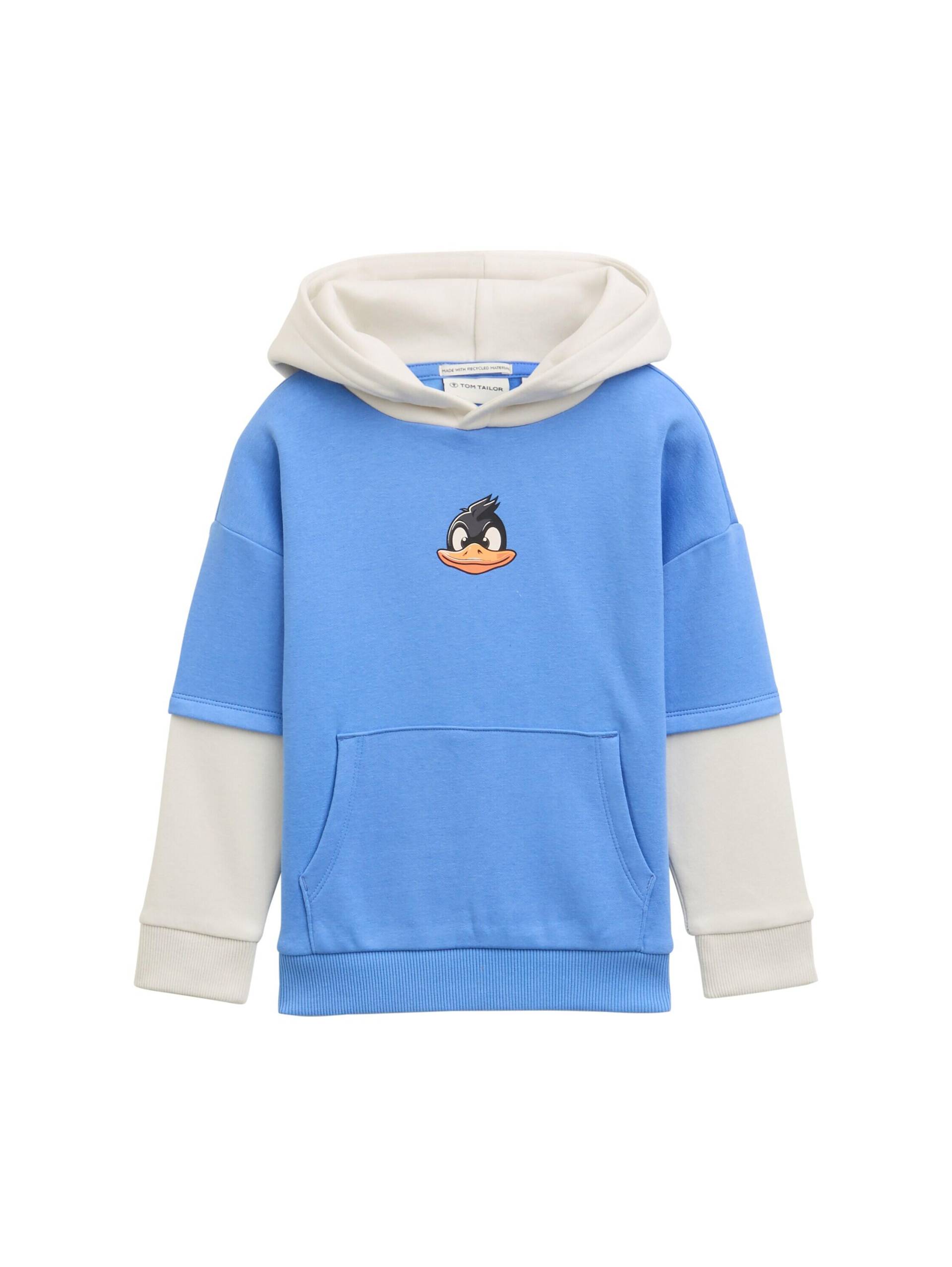 tom tailor kids - Hoodie Sweatshirt im 2-in-1-Look soft mid blue von tom tailor kids