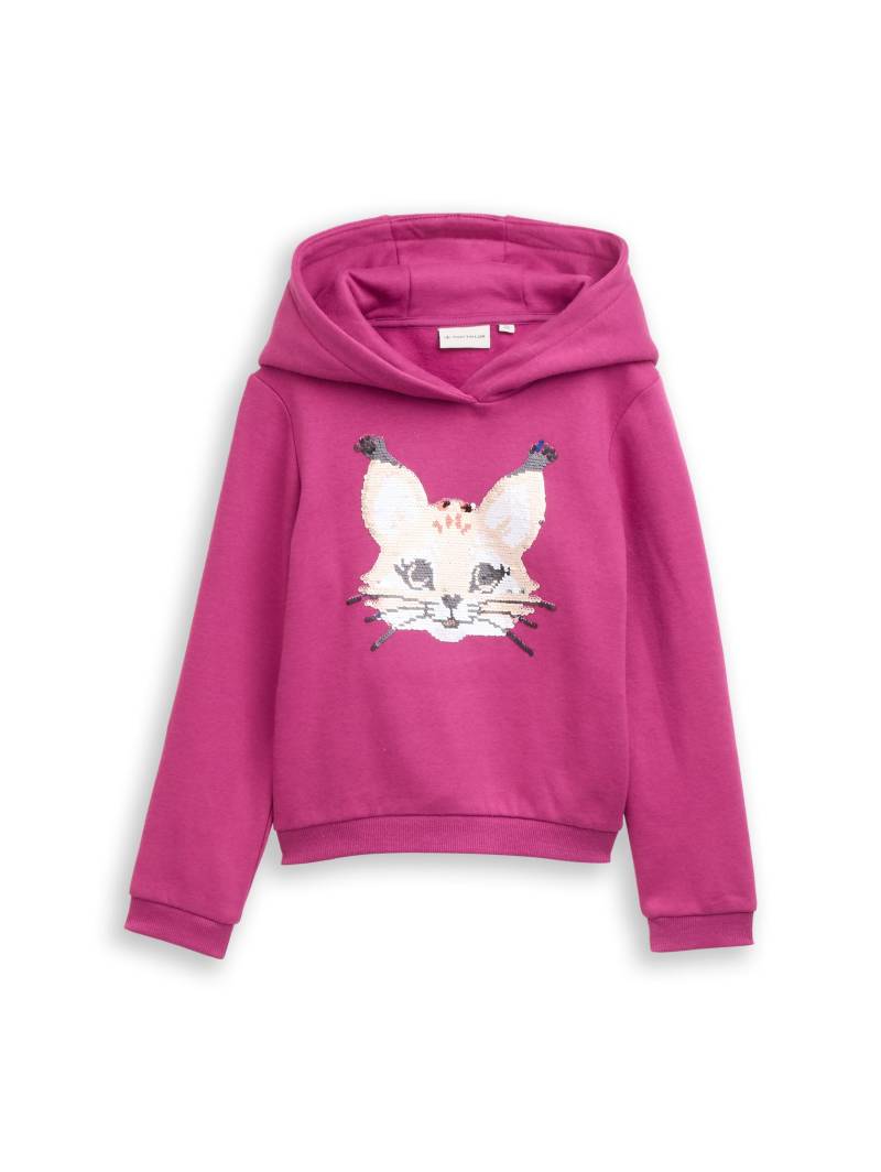 tom tailor kids - Hoodie Sweatshirt mit Wendepailletten smooth magenta von tom tailor kids