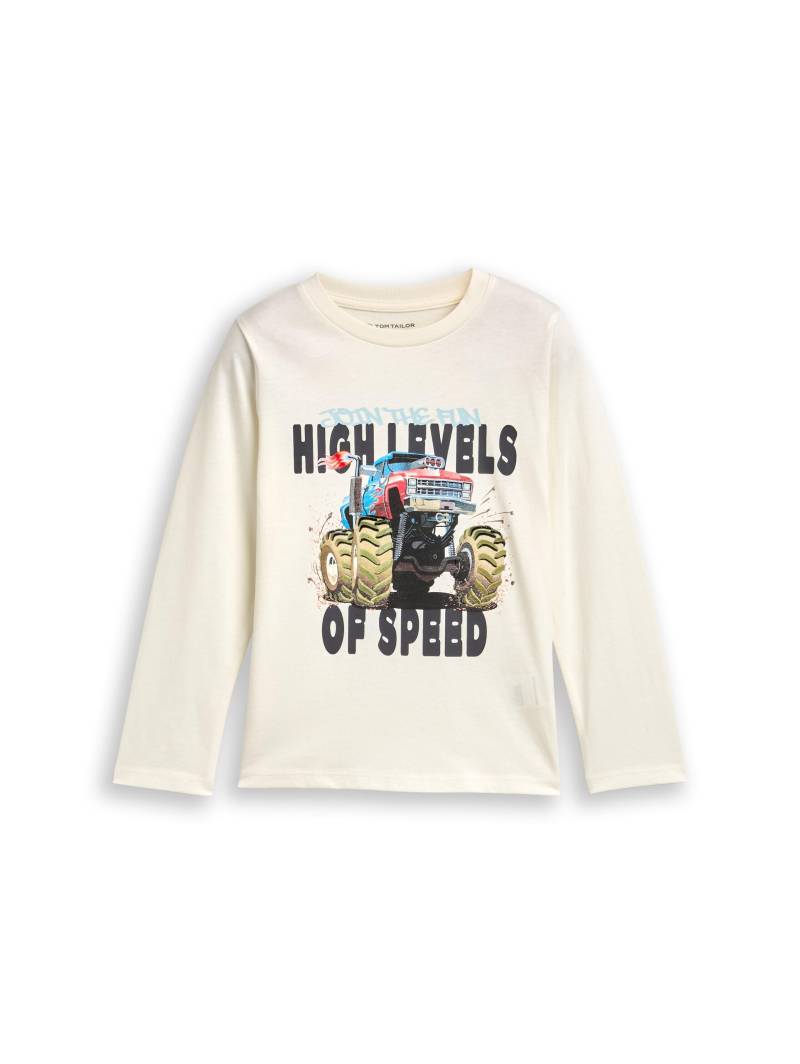 tom tailor kids - Langarmshirt mit Fotoprint wool white von tom tailor kids
