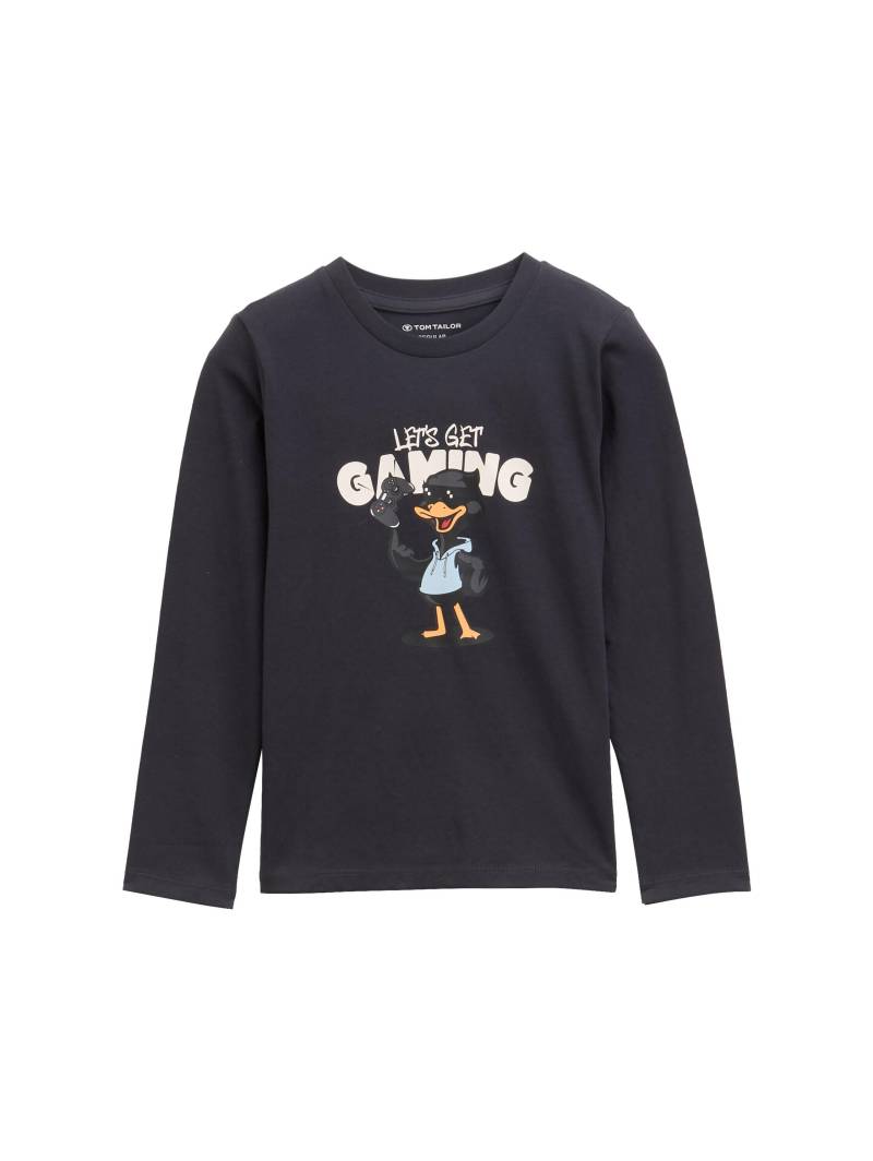 tom tailor kids - Langarmshirt mit Print coal grey von tom tailor kids