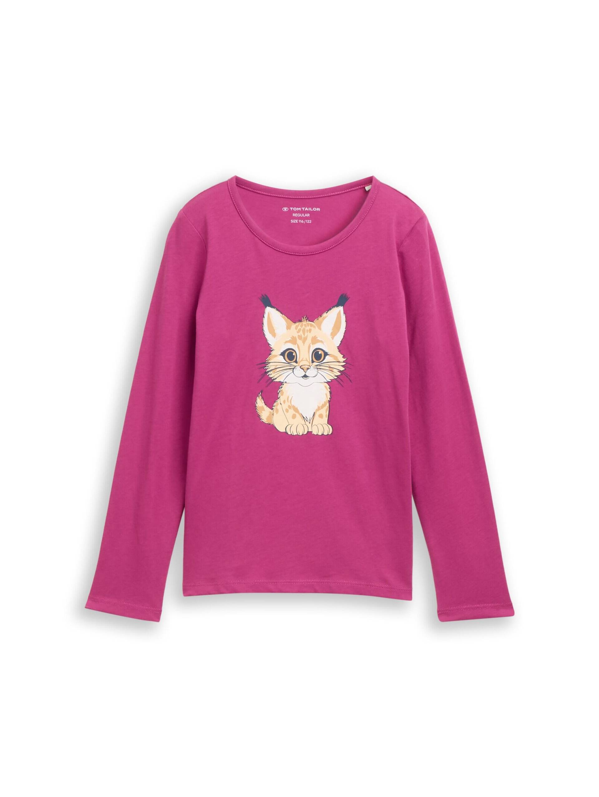 tom tailor kids - Langarmshirt mit Print smooth magenta von tom tailor kids