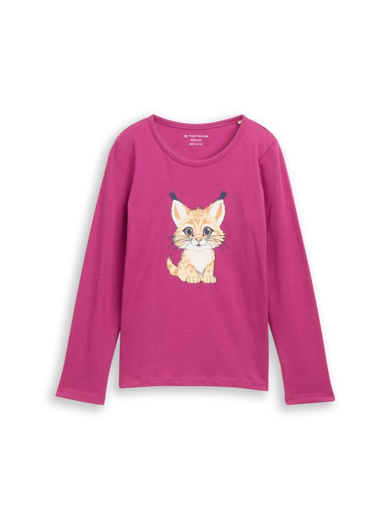 tom tailor kids - Langarmshirt mit Print smooth magenta von tom tailor kids