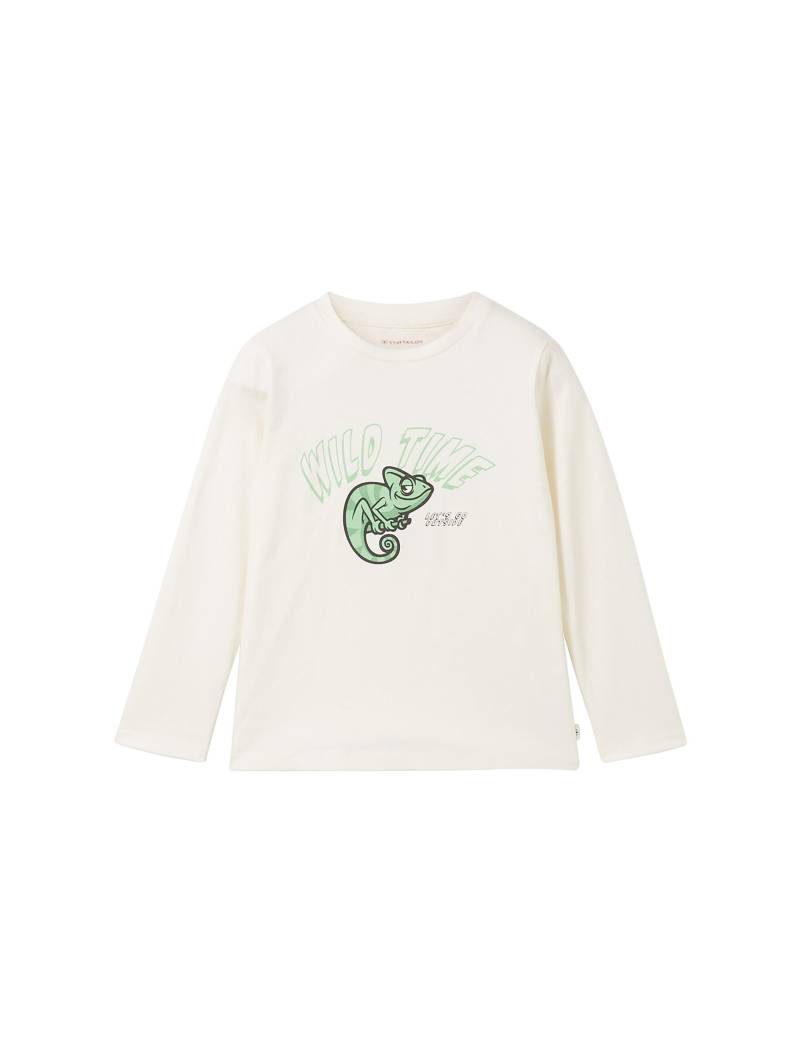 tom tailor kids - Langarmshirt mit Print wool white von tom tailor kids