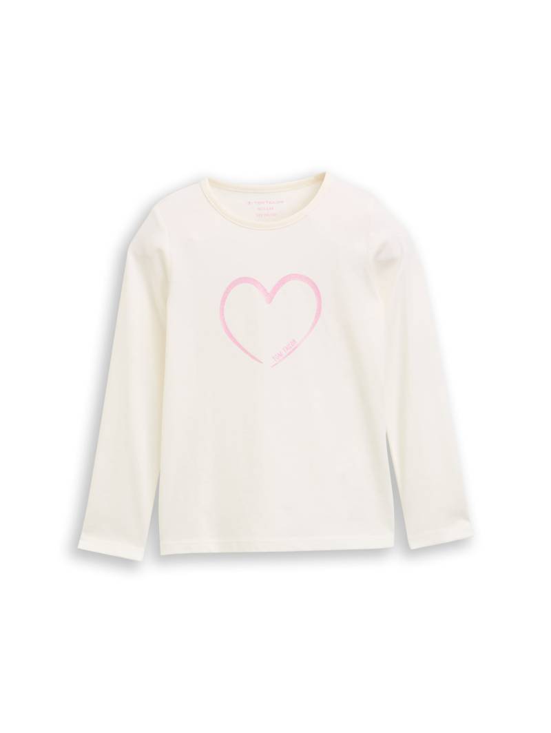 tom tailor kids - Langarmshirt mit Print wool white von tom tailor kids