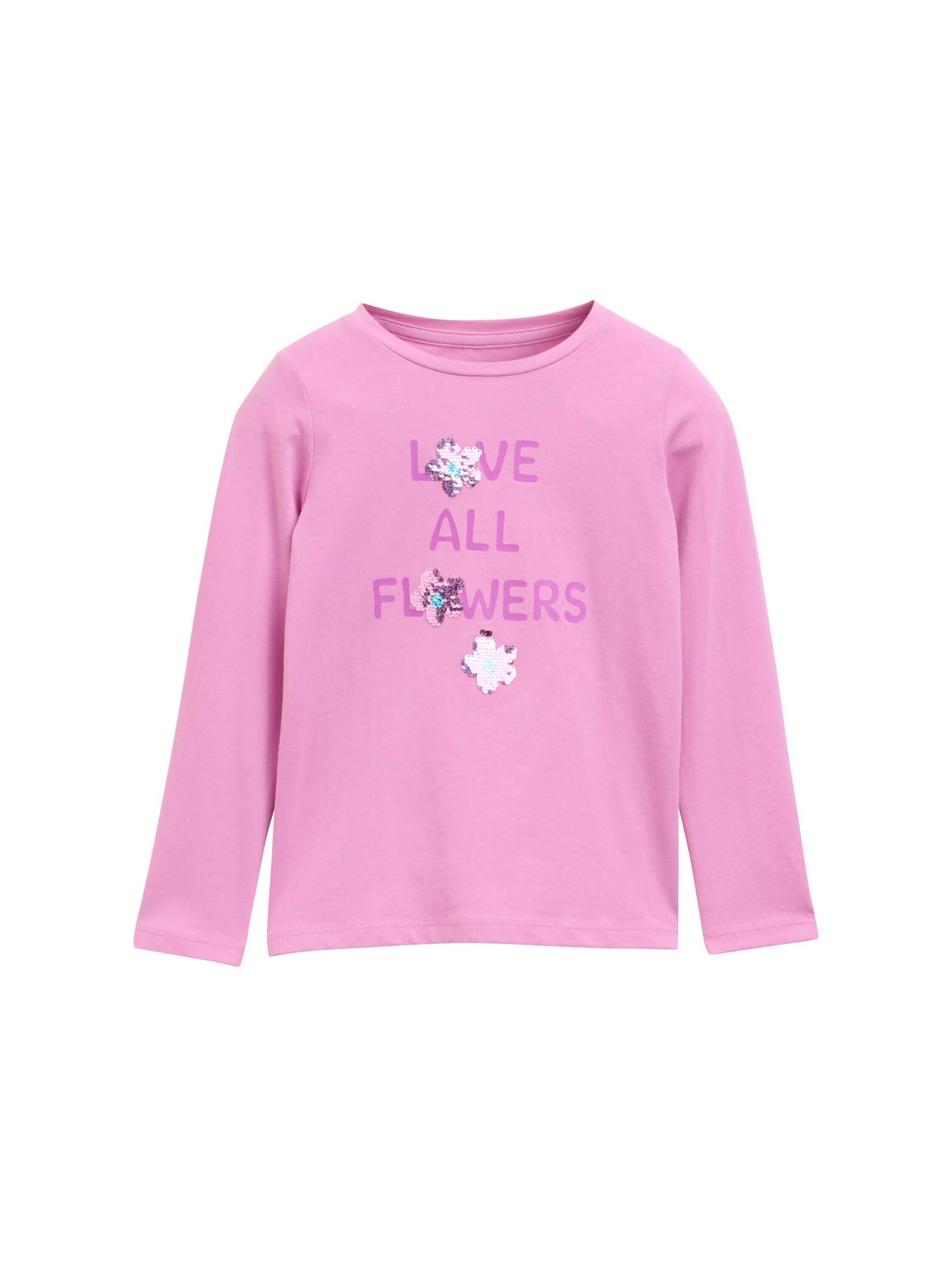 tom tailor kids - Langarmshirt mit Wendepailletten flashy mauve von tom tailor kids