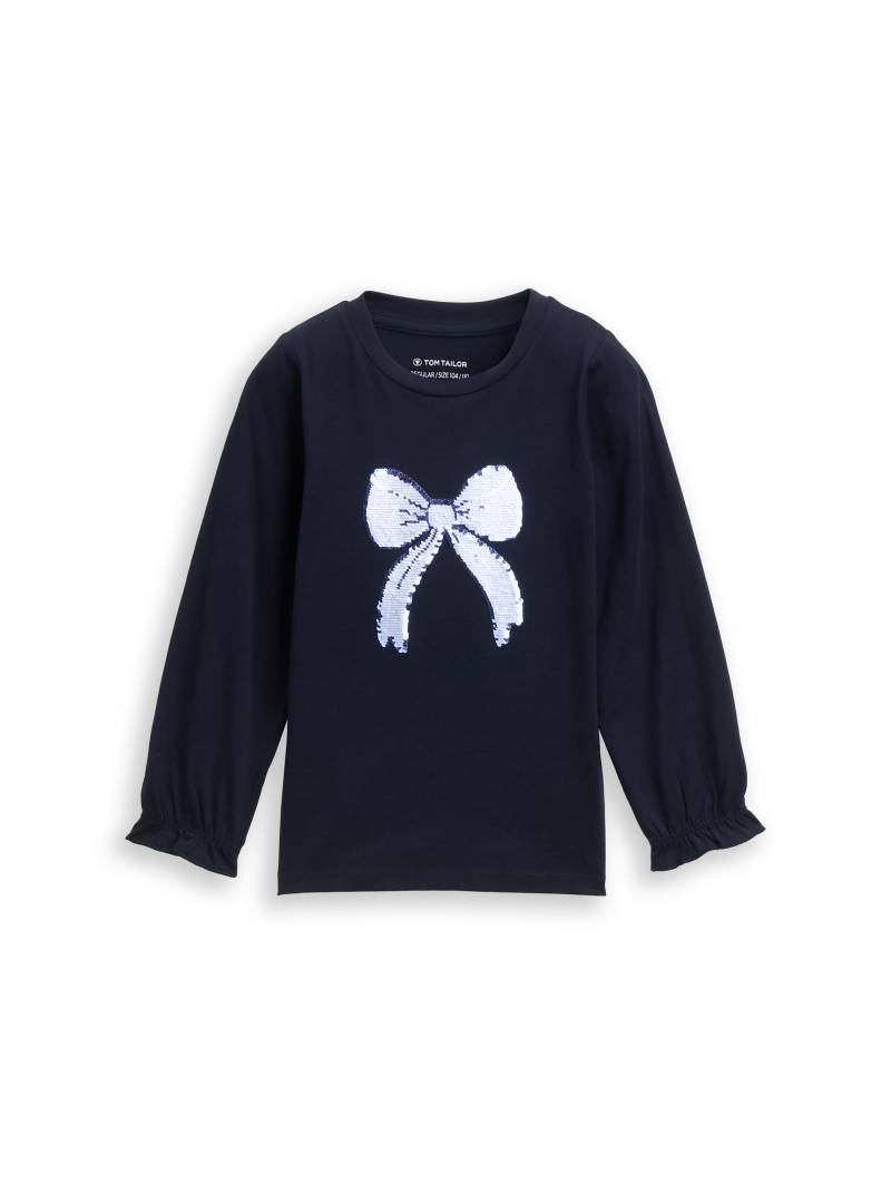 tom tailor kids - Langarmshirt mit Wendepailletten sky captain blue von tom tailor kids