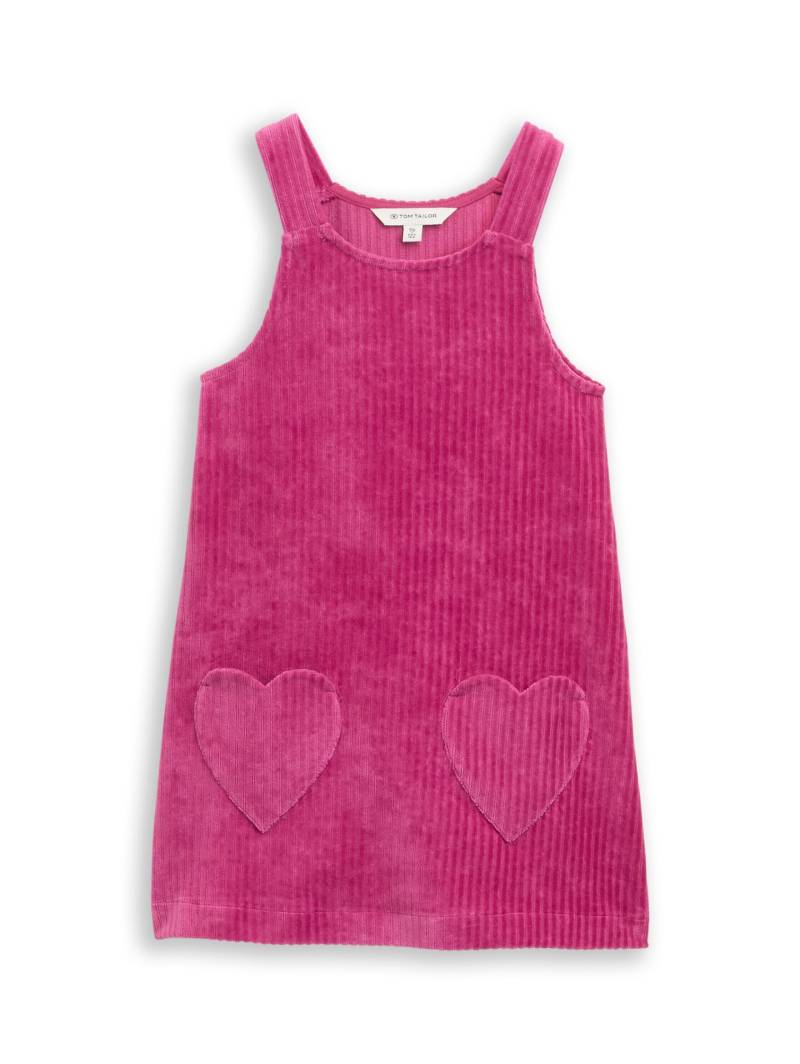 tom tailor kids - Mini-Kleid aus Cord mit Herztaschen smooth magenta von tom tailor kids