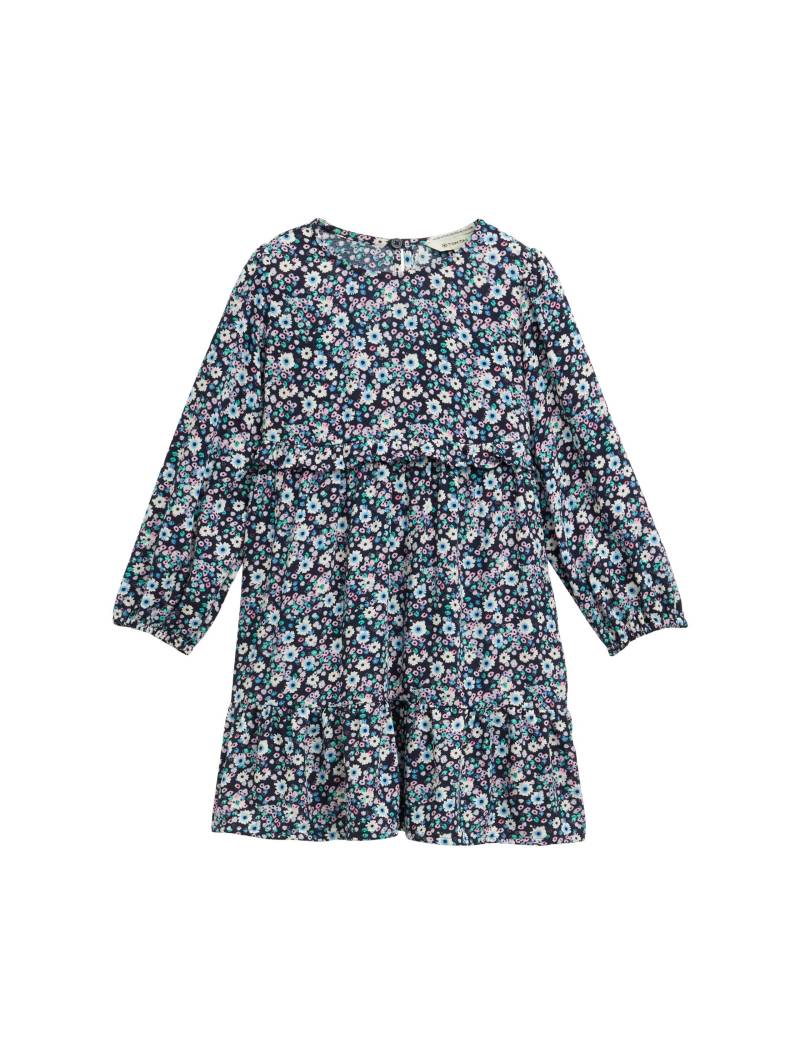 tom tailor kids - Mini-Kleid mit Blumenmuster blue multicolor flower print von tom tailor kids