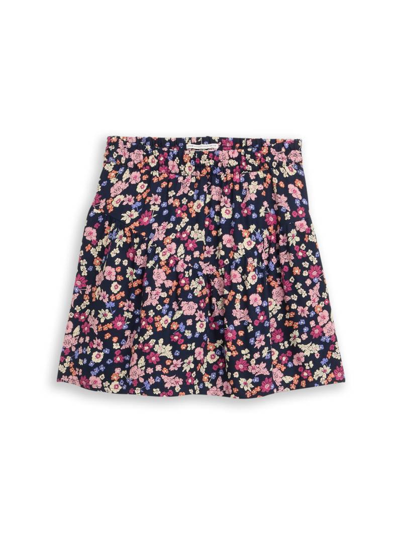 tom tailor kids - Mini-Rock mit Blumenmuster blue multicolor flower print von tom tailor kids