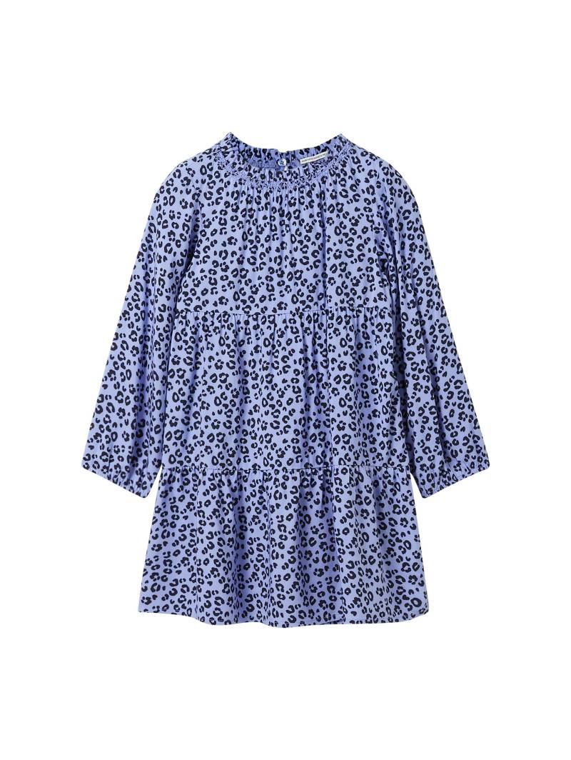tom tailor kids - Minikleid mit Livaeco by Birla Cellulose Viscose small blue leopard print von tom tailor kids