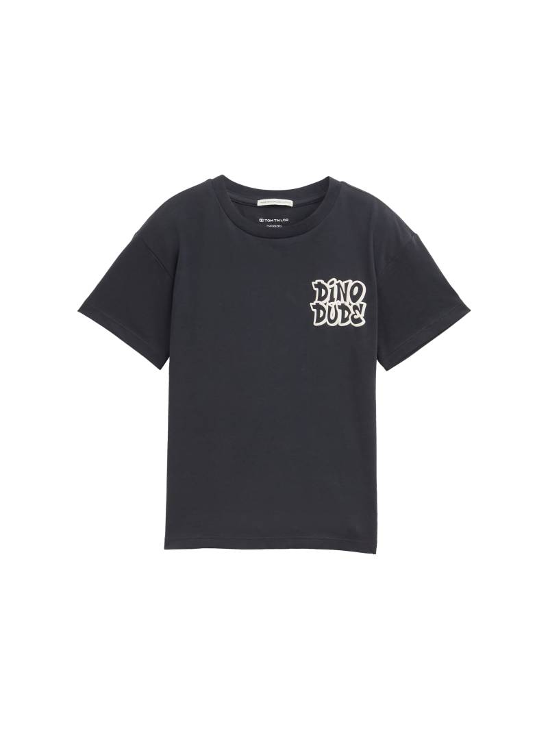 tom tailor kids - Oversize T-Shirt mit Print coal grey von tom tailor kids