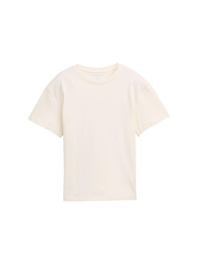 tom tailor kids - Oversize T-Shirt mit Rückenprint wool white - Gr. - 164 von tom tailor kids