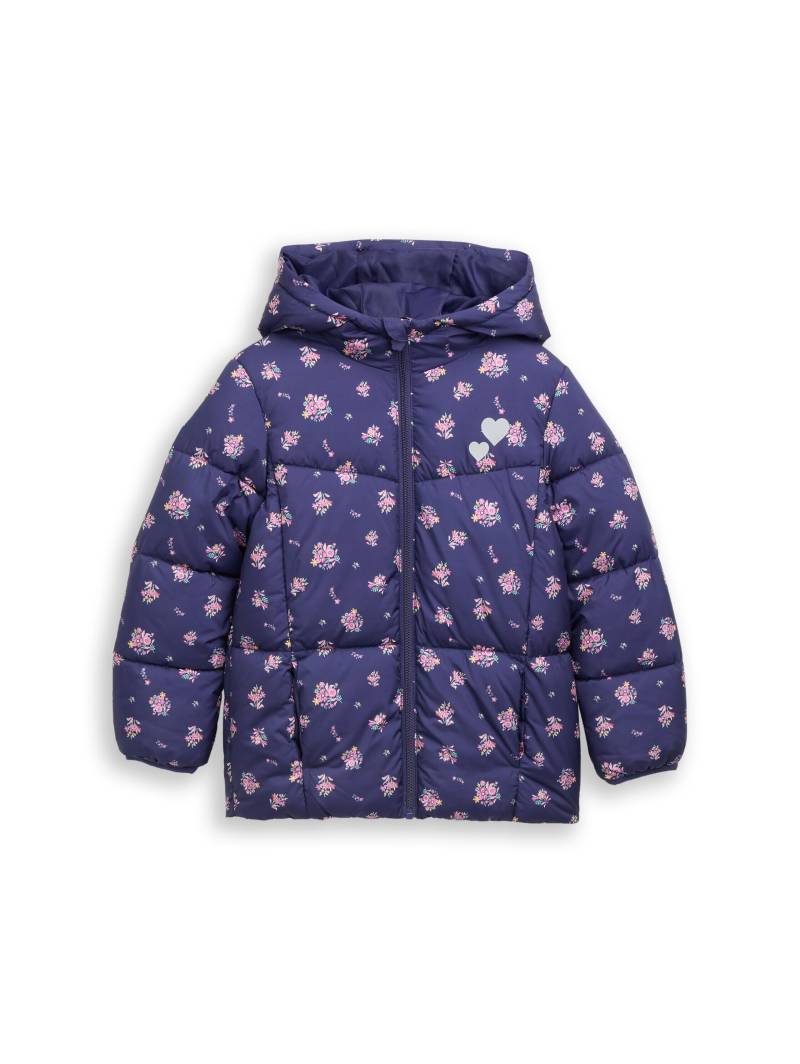 tom tailor kids - Puffer-Jacke mit Allover-Print dark blue multi color flower von tom tailor kids