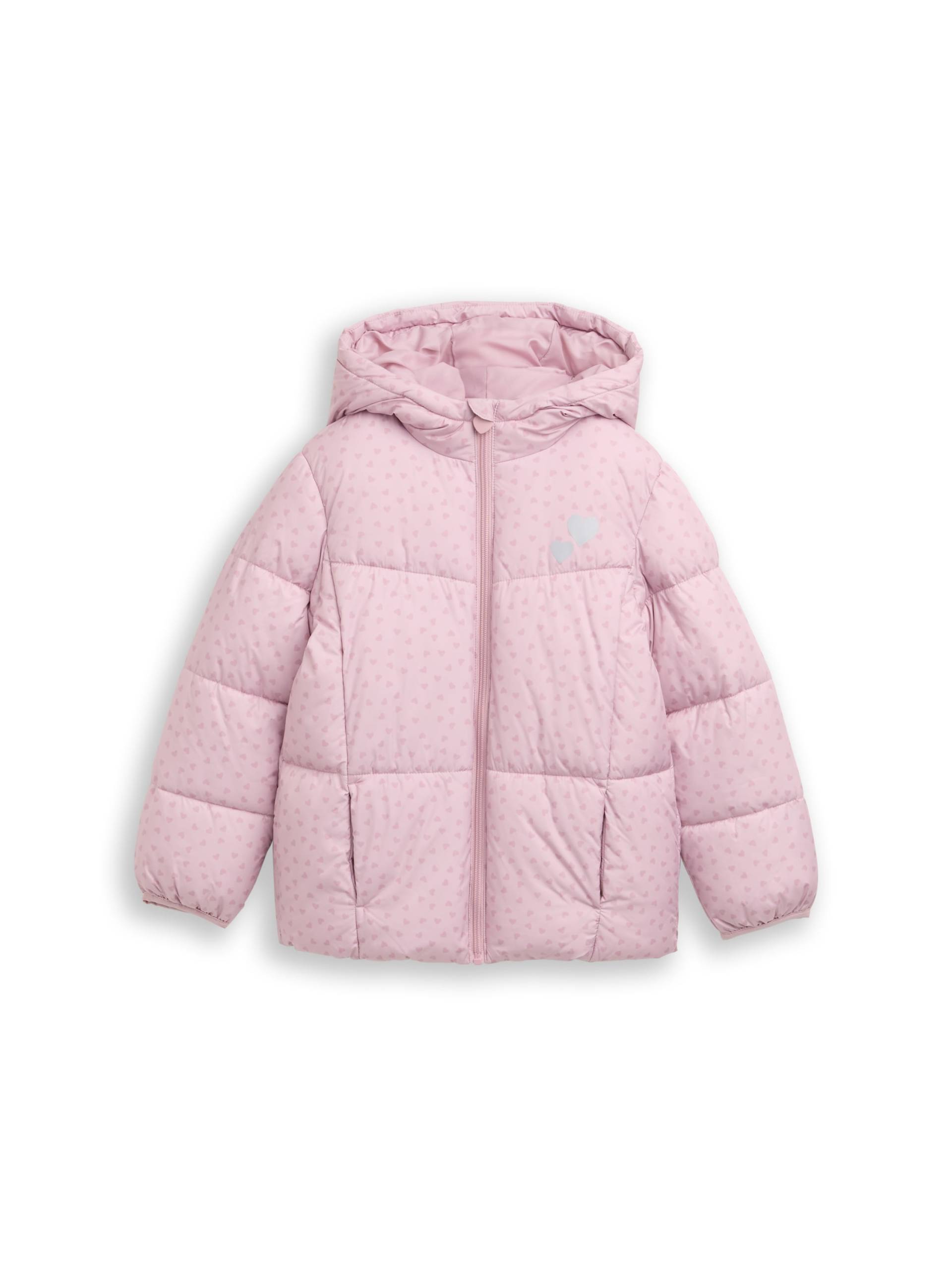 tom tailor kids - Puffer-Jacke mit Allover-Print lilac heart print von tom tailor kids