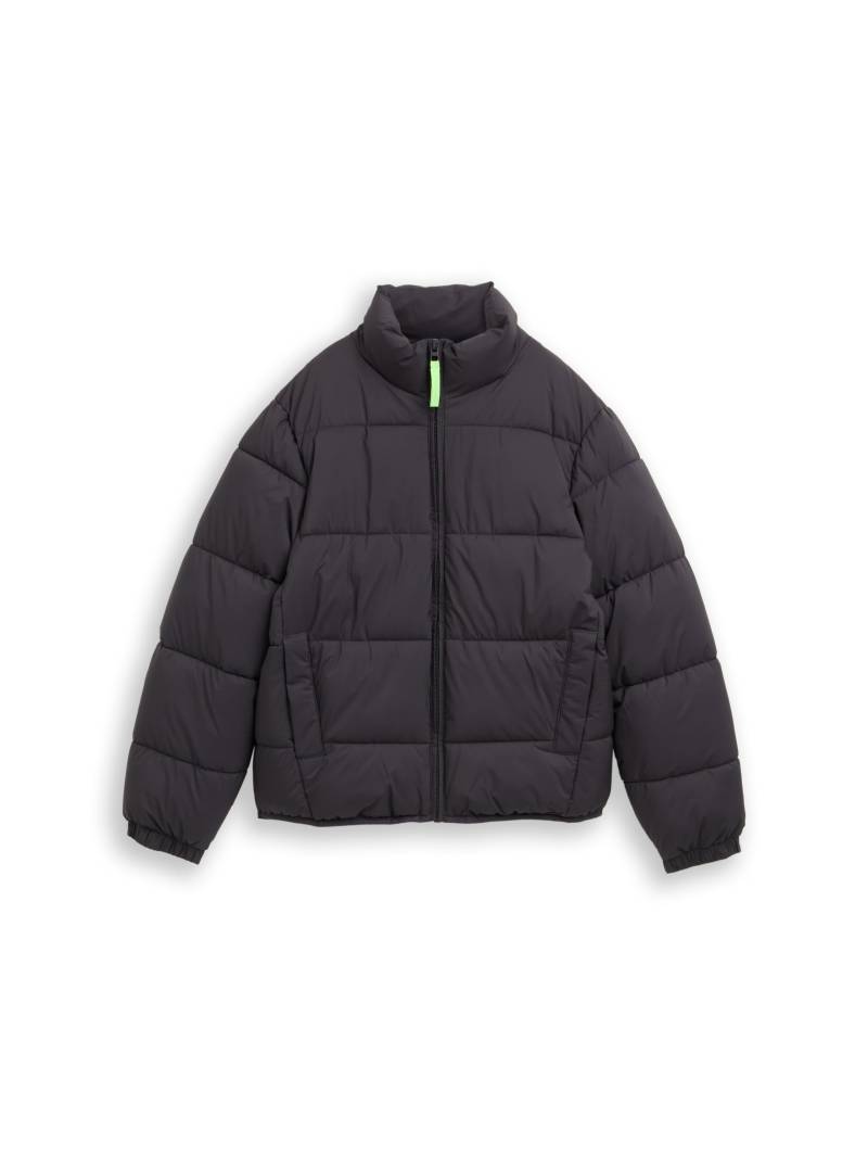 tom tailor kids - Puffer-Jacke mit Stehkragen coal grey - Gr. - 128 von tom tailor kids