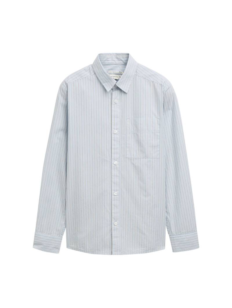 tom tailor kids - Regular Fit Hemd mit Streifenmuster light blue white stripe - Gr. - 152 von tom tailor kids