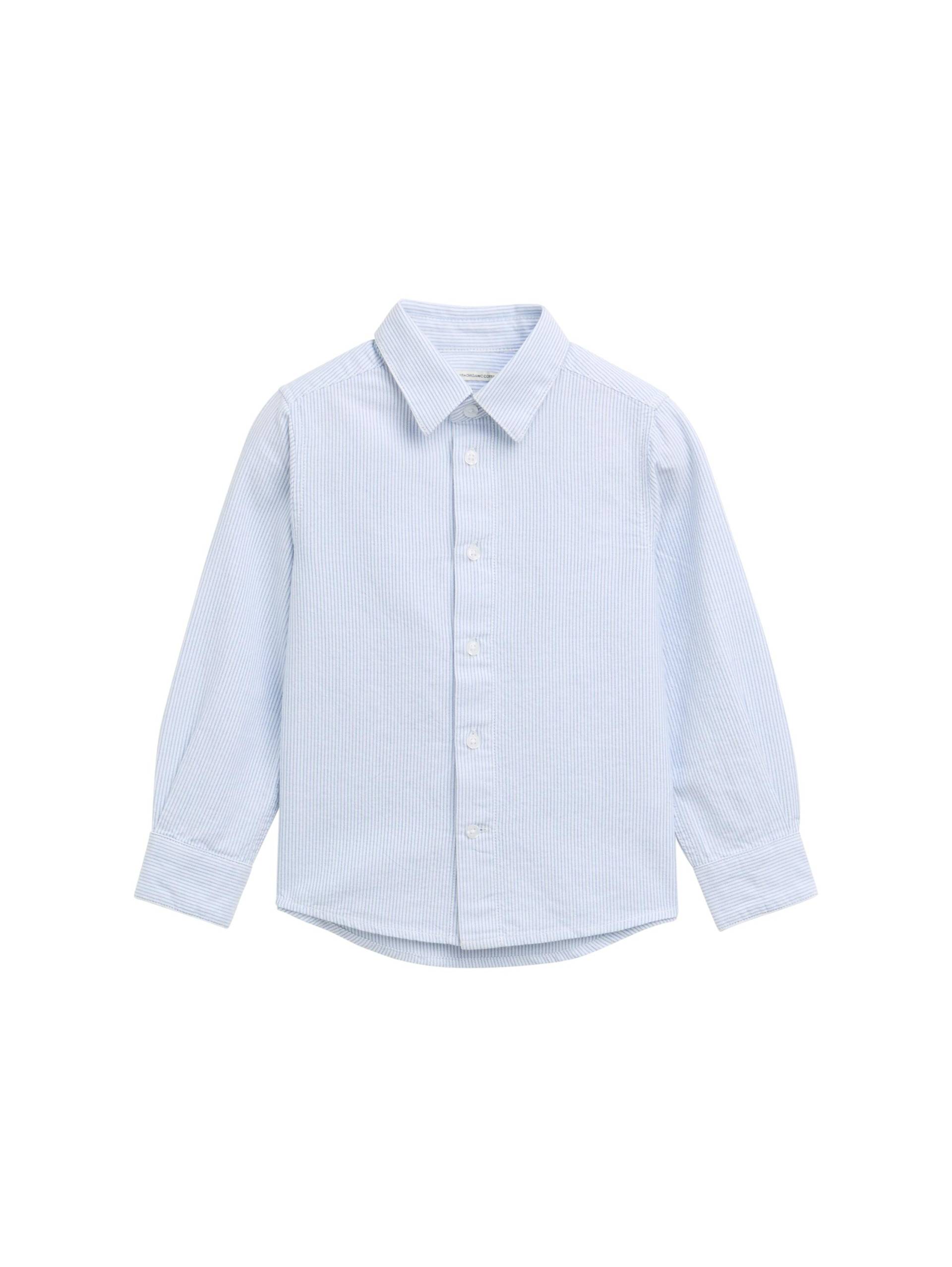 tom tailor kids - Regular Fit Hemd mit Streifenmuster light blue white thin stripe von tom tailor kids