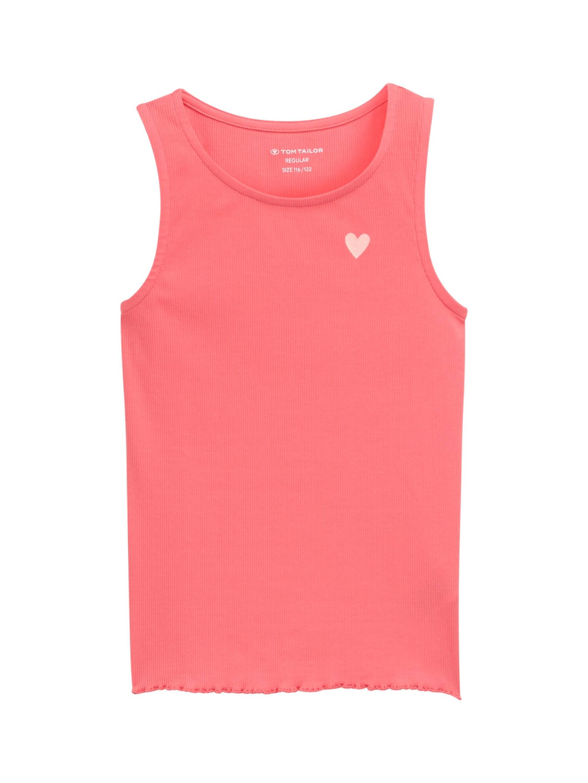 tom tailor kids - Ripp Top mit Glitzer-Print pink dream von tom tailor kids