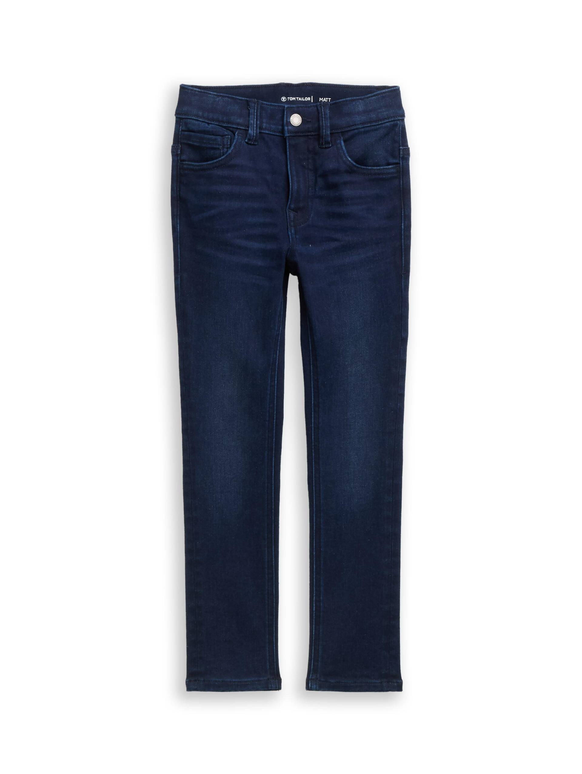 tom tailor kids - Slim Fit Jeans mit Stretch dark blue denim - Gr. - 92 von tom tailor kids