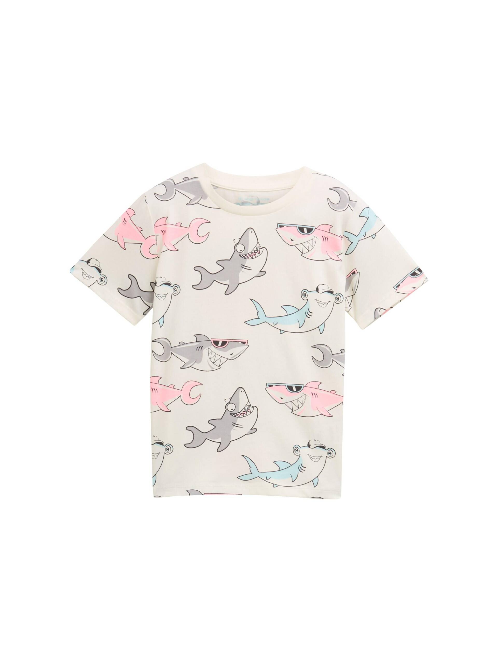 tom tailor kids - T-Shirt mit Allover-Print colorful shark design von tom tailor kids