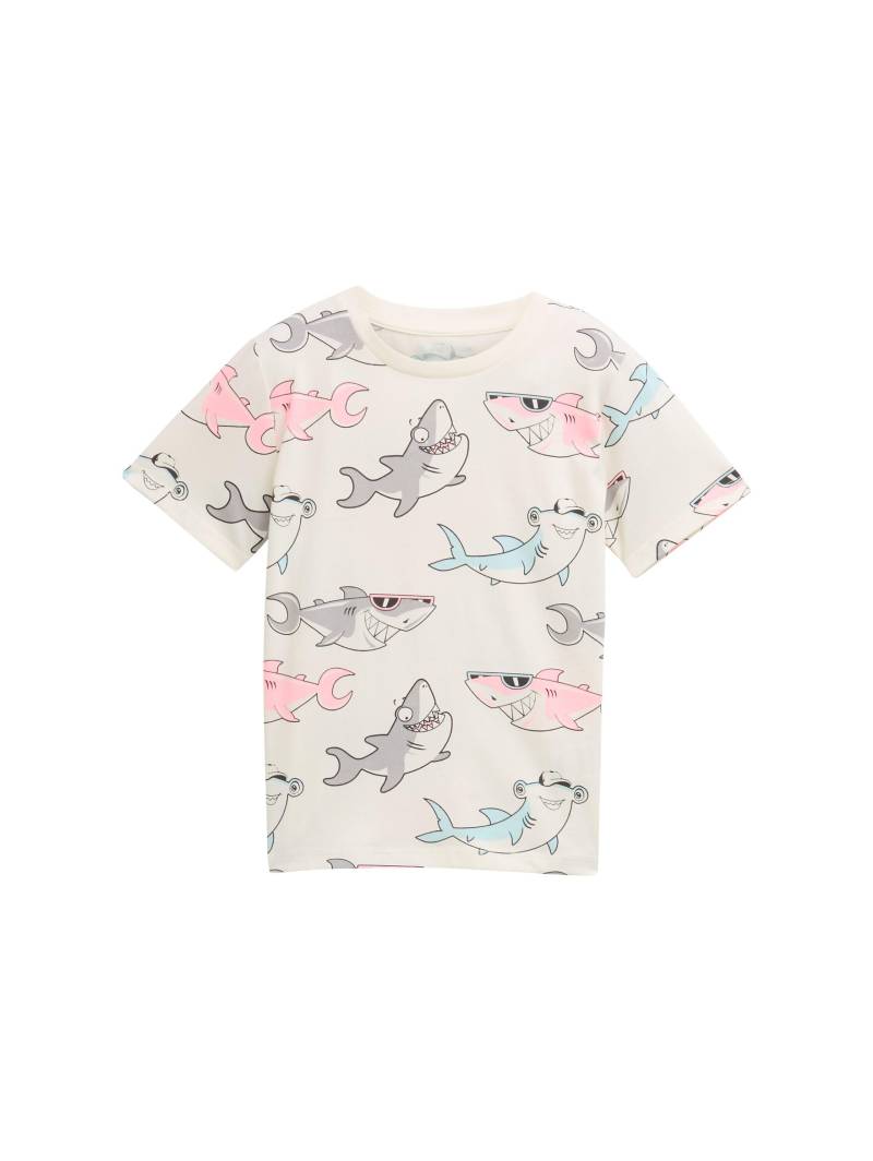 tom tailor kids - T-Shirt mit Allover-Print colorful shark design von tom tailor kids