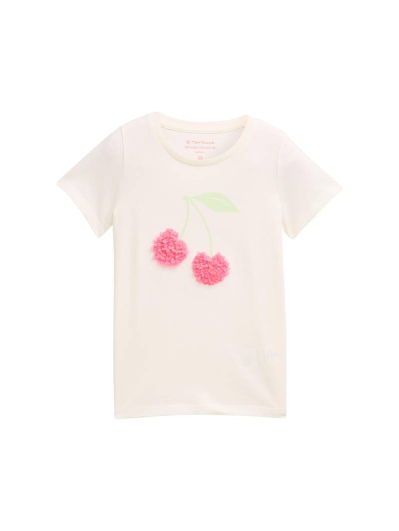 tom tailor kids - T-Shirt mit Applikation whisper white von tom tailor kids