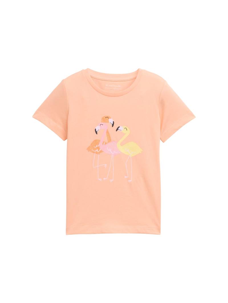 tom tailor kids - T-Shirt mit Glitzer-Print peach bloom von tom tailor kids