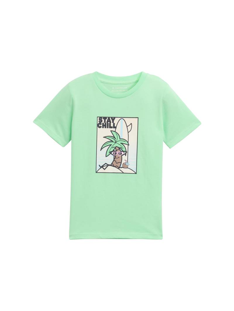 tom tailor kids - T-Shirt mit Print soft neo green von tom tailor kids