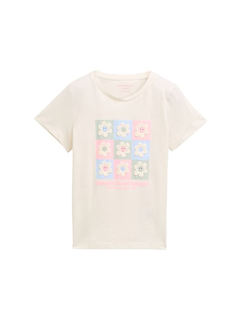 tom tailor kids - T-Shirt mit Print wool white von tom tailor kids