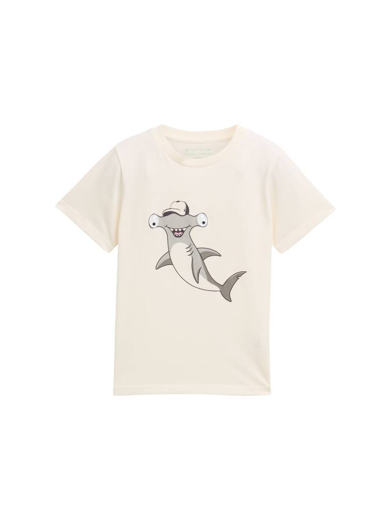 tom tailor kids - T-Shirt mit Print wool white von tom tailor kids