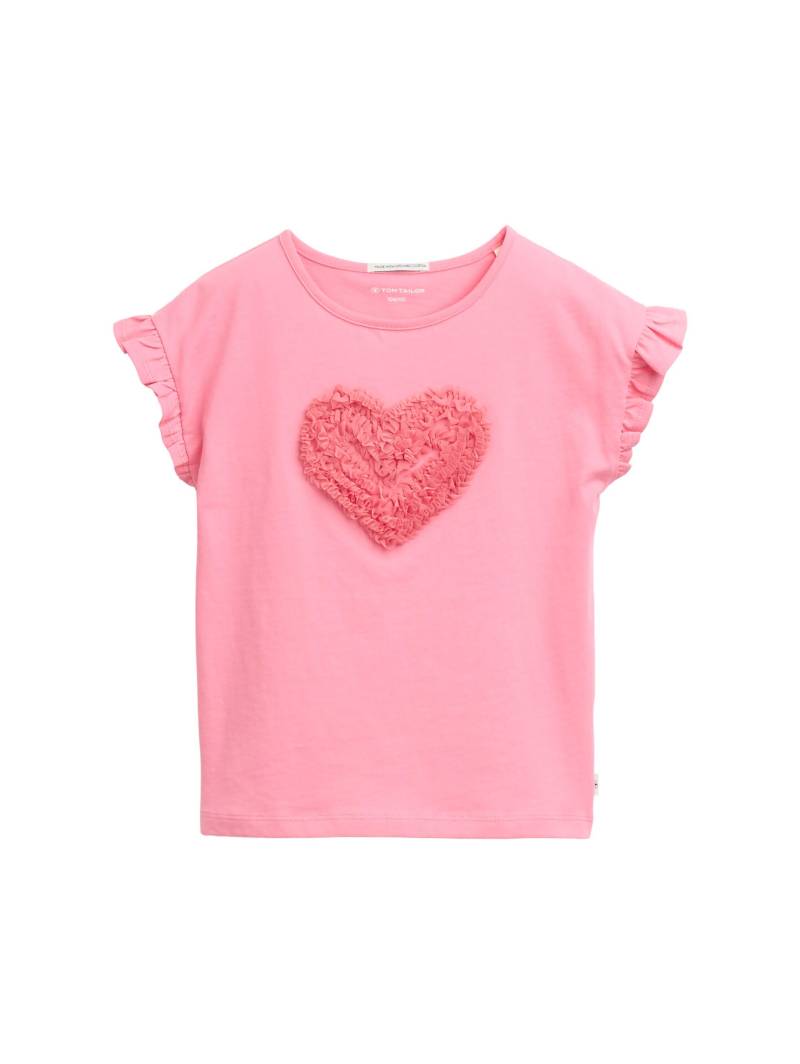 tom tailor kids - T-Shirt mit Volants sunrise pink von tom tailor kids
