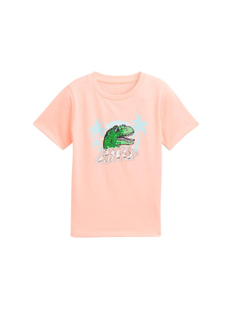 tom tailor kids - T-Shirt mit Wendepailletten soft neon coral von tom tailor kids