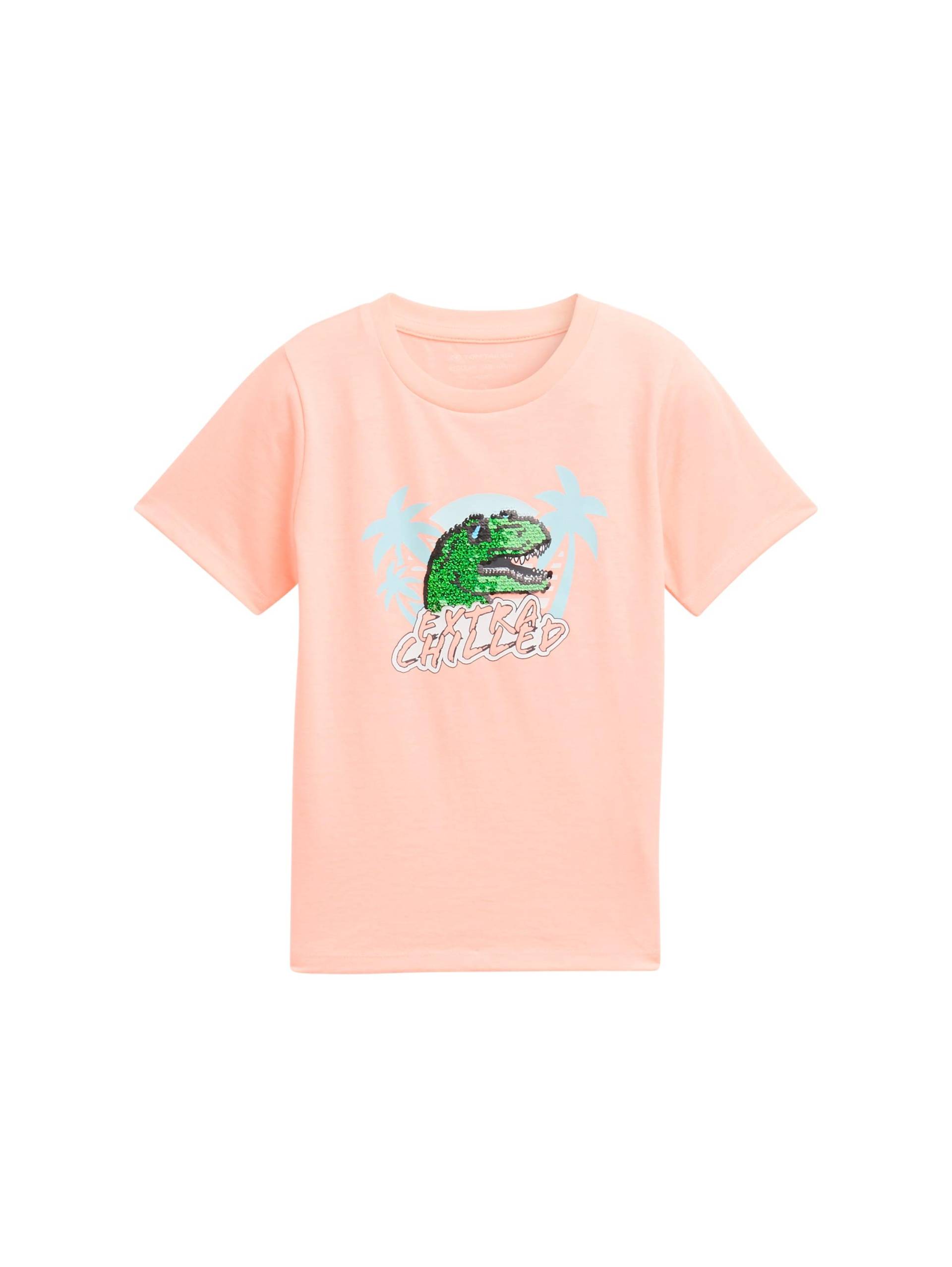tom tailor kids - T-Shirt mit Wendepailletten soft neon coral von tom tailor kids