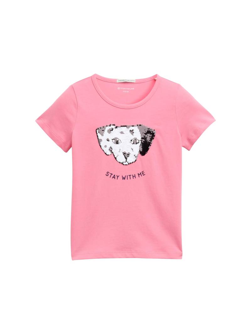 tom tailor kids - T-Shirt mit Wendepailletten sunrise pink von tom tailor kids