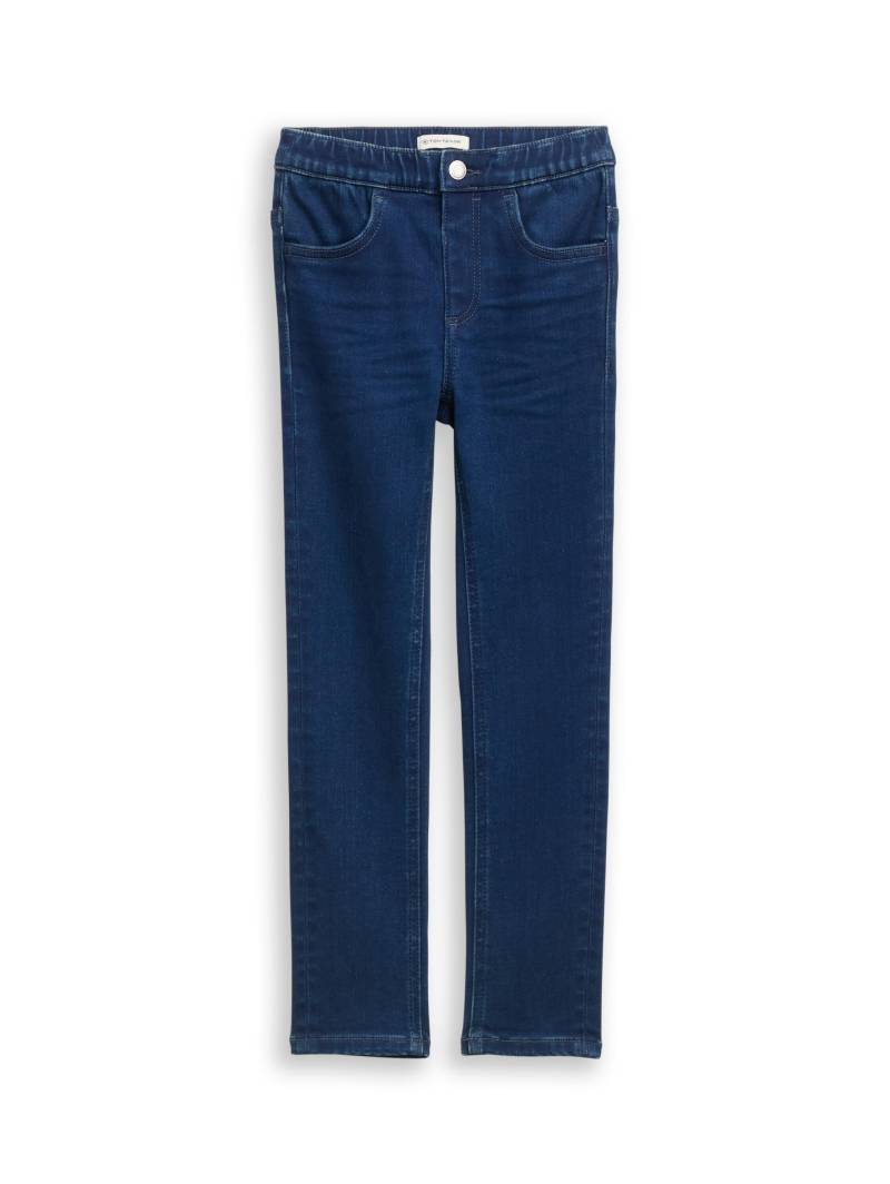 tom tailor kids - Treggings Hose mit Stretch mid stone bright blue denim - Gr. - 122 von tom tailor kids