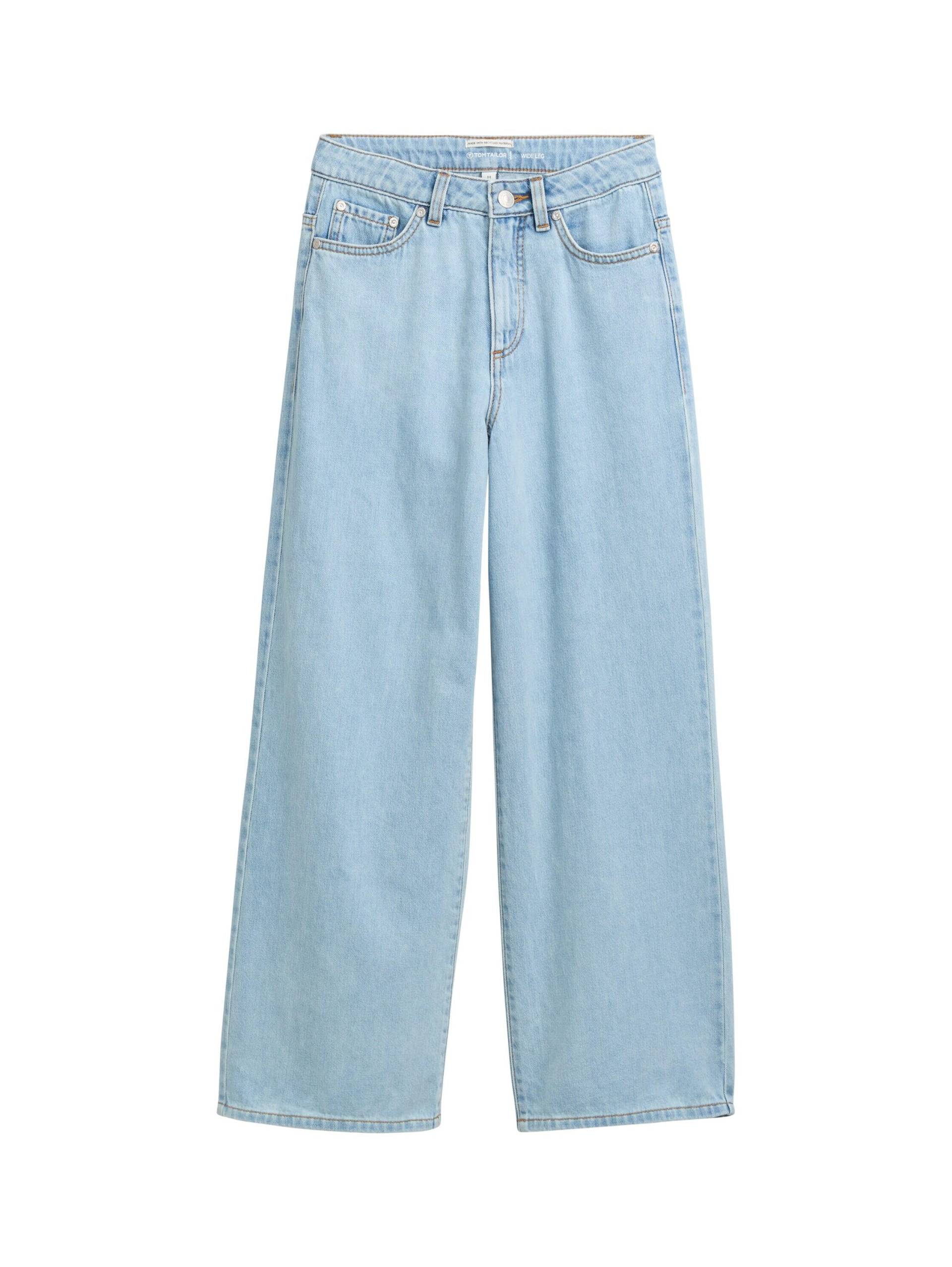 tom tailor kids - Wide Leg Jeans clean bleached blue denim - Gr. - 134 von tom tailor kids