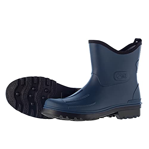 tomBrook Herren Gummistiefel Regenstiefel Dorfrock - Halbhohe Stiefel Outdoor für Männer in blau 41 von tomBrook