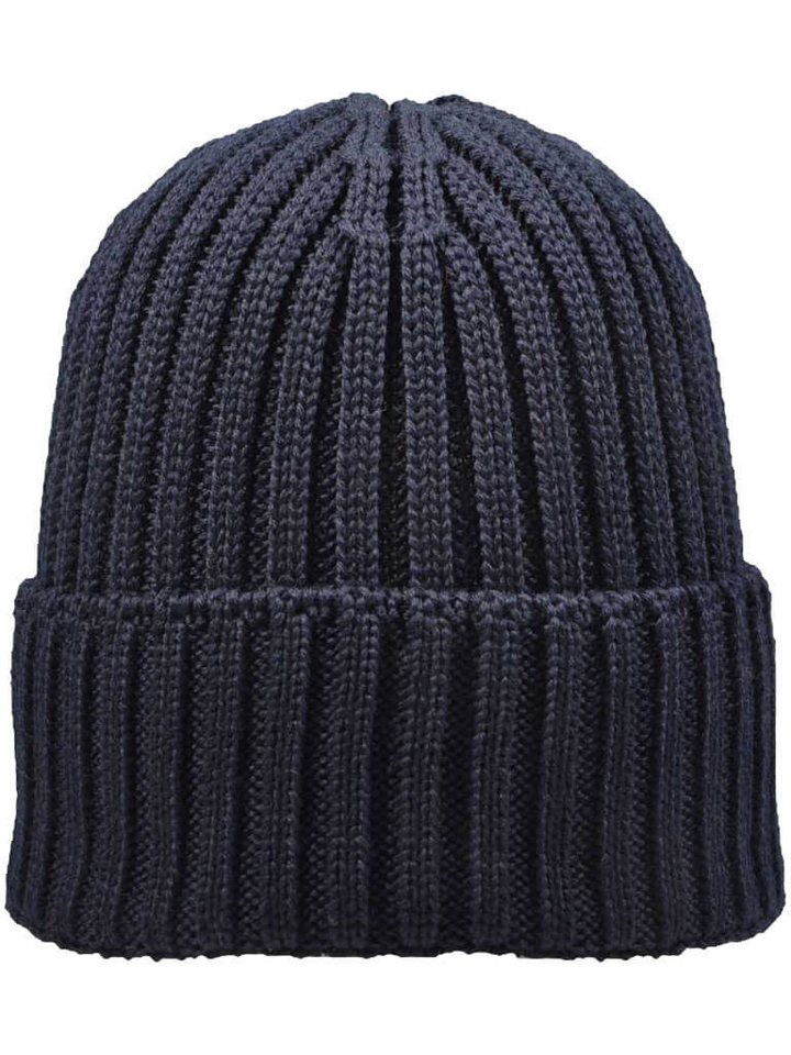 tomBrook Strickmütze Unisex Wollmütze mit Umschlag aus 100% Schurwolle - Wintermütze Strick von tomBrook