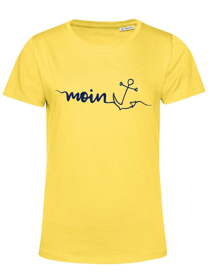 tomBrook T-Shirt Damen Kurzarm-Shirt mit Moin-Anker-Print - Basic-Shirt Baumwolle von tomBrook