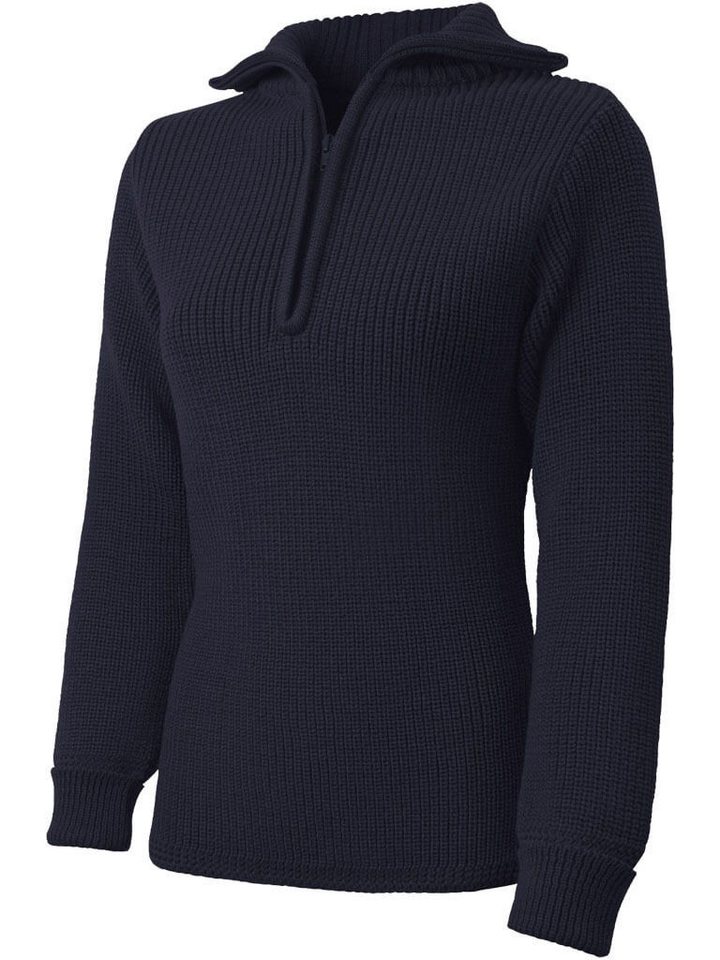 tomBrook Troyer Damen Troyer aus Schurwolle - Taillierter Strickpullover Troyer-Kragen von tomBrook