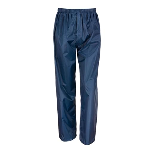 tomBrook Unisex Regenhose unifarben - Leichte Regenbundhose für Erwachsene in Navy Größe L von tomBrook