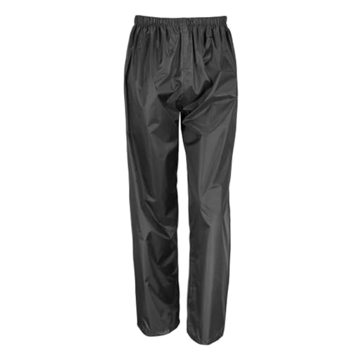 tomBrook Unisex Regenhose unifarben - Leichte Regenbundhose für Erwachsene in Schwarz Größe XXL von tomBrook