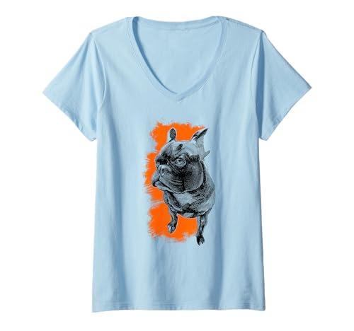 Damen hold the line T-Shirt mit V-Ausschnitt Damen hold the line T-Shirt mit V-Ausschnitt von tomcomico