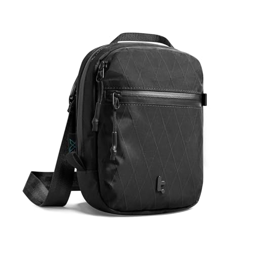 tomtoc X-Pac Umhängetasche für Damen & Herren – RFID-Schutz, Diebstahlsichere Sling Crossbody Bag, Sicherheits-Reißverschluss, Für Reise & Alltag, Mehrere Fächer für 4-6 Pässe, Smartphone, Pocket 3 von tomtoc